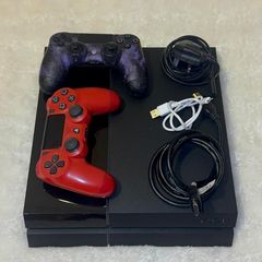 Sony PS4 500GB Black Console Bundle (with Controllers & Cables)