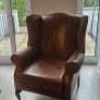Arm Chair Laura Ashley Antique Leather Image 4