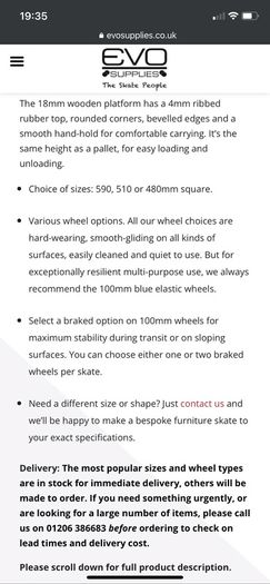 Heavy duty moving skates