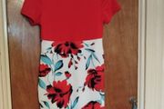 Sexy white and red  femenine dress for crossdresser