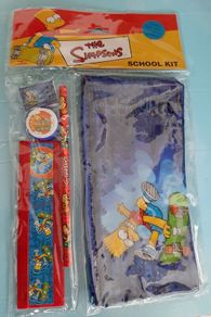 New Simpsons collectable 2003 pencil case set unopened