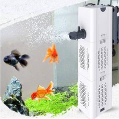 NEW SALE | Quiet Fish Tank Filter 4-in-1 Internal Aquarium Filter,500L/H Submersible Water Pump Oxygen Aeration Wave Maker Water Change for Betta, Turtle, Pond Fish