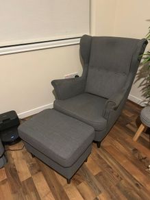 Ikea Strandmon Armchair & Ottoman