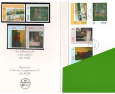 1993 Ireland Irish Impressionism An Post "Ministerial Pack" include Mint Never Hinged commemorative stamp set and First Day Cover (FDC)