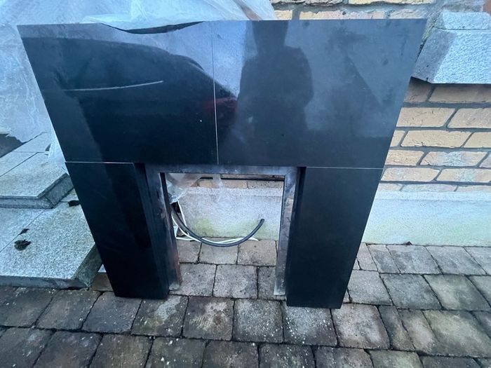 Fireplace insert and hearth. More pictures to follow