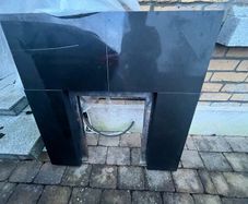 Fireplace insert and hearth. More pictures to follow