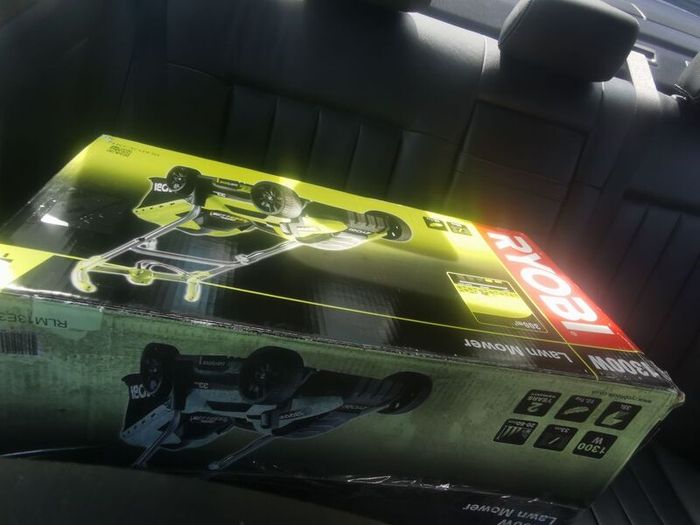 ryobi band saw, drop drill and lawn mower brand new