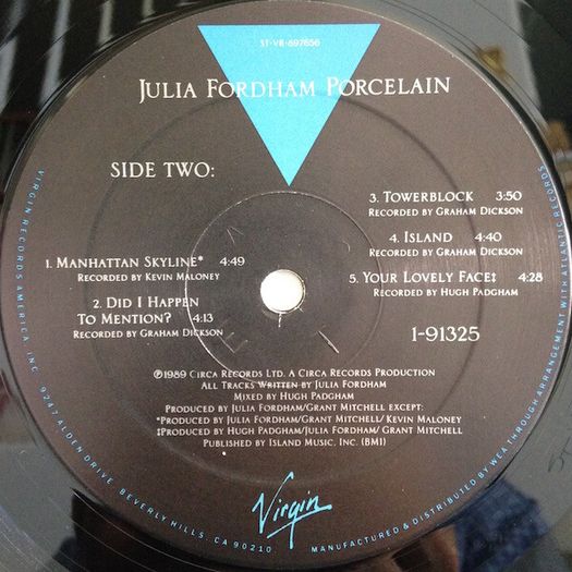 Julia Fordham "Porcelain" Vinyl Album
