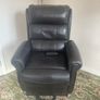Brown Leather Recliner Electronic Lift Chair Image 4