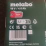 Metabo 18v / 4.0Ah battery NEW Image 2
