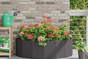 Planter Black 120 x 60 x 35 cm Steel