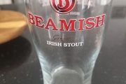 24 x retro beamish pint glasses  new in box