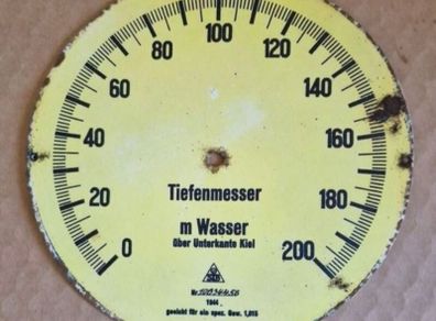 u- boat depth gauge faceplate.