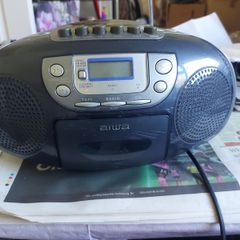 AIWA Compact Disc Stereo Radio Cassette Recorder, Model CSD-TD34K, Only Radio works, also portable, i.e. Takes Battery