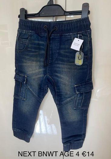 Next Boy Cargo Jeans age 4 BNWT