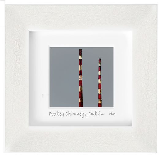 4" Square framed prints of Dublin Seascapes, B, by artist Helen Mathews