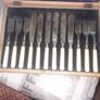 Antique Silver Plated Cutlery Set, John Dyson & Sons Silversmiths Based in Leeds, England. They were historically prominent for manufacturing High Quality Silver Wares and Jewellery. Image 2