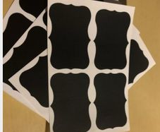 16 pieces kitchen jar labels