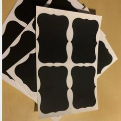 16 pieces kitchen jar labels