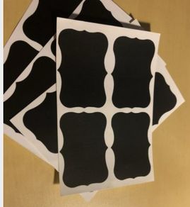 16 pieces kitchen jar labels