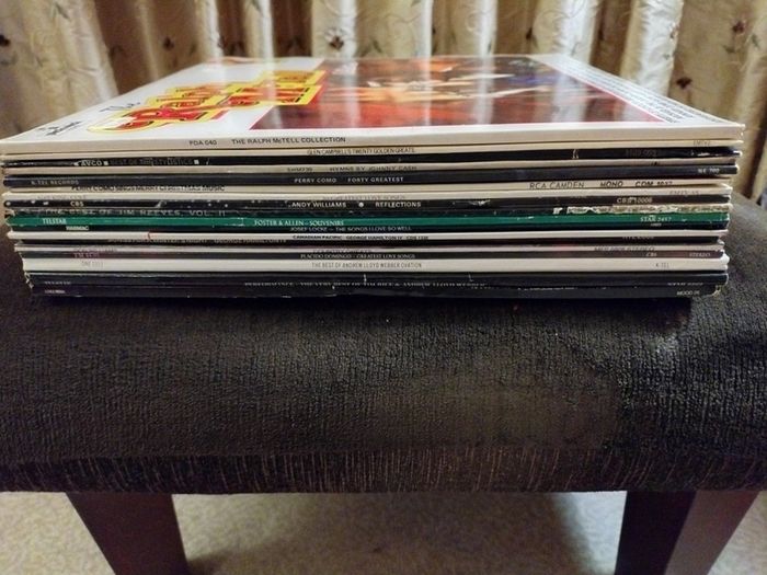 18 Assorted Vinyl Records Bundle.