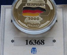 World Cup football championship Germany 2006 | 5 Francs 2001