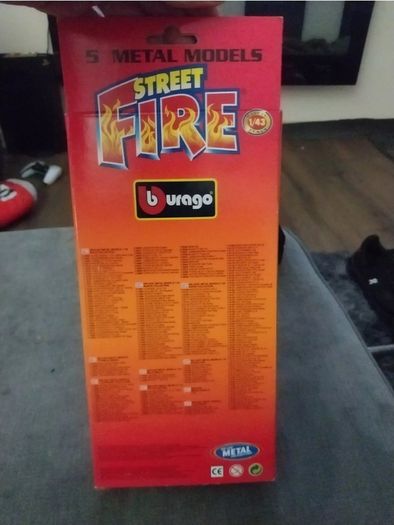 vintage Burago Fire Street Pack Set