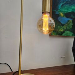 Modern Gold lamp and bulb