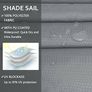 Sun Shade Sail Waterproof Outdoor Garden Patio Party Sunscreen Awning 2x2x2m Triangle Canopy 98% UV Block with Free Rope Image 5