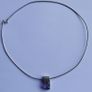 Vintage Amethyst and Sterling Silver 925 Cocktail Pendant 16" Chain - 10,5g Image 2