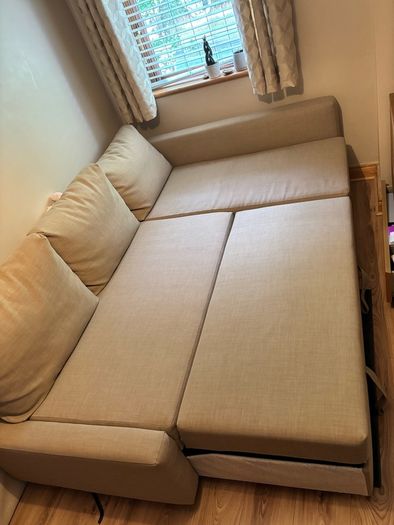IKEA 3-Seater Sofa Bed with Storage Beige