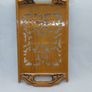 Antique Wood Tray With Carved Leaf Design. Image 6