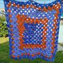 Chunky knitted crochet Blanket Image 3