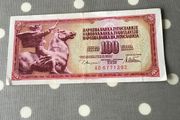 1978 Yugoslavia Banknote 100 Dinara