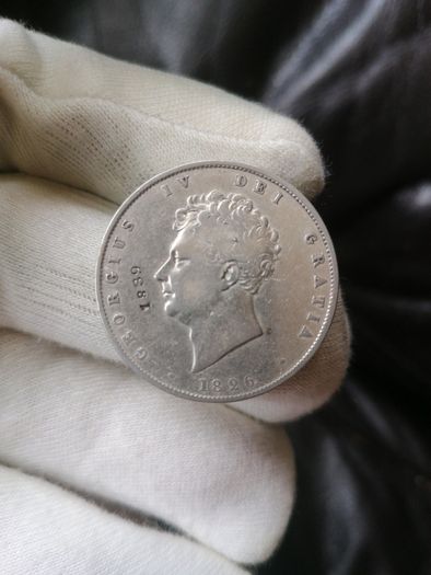 1826 UK Silver Half Crown Coin