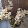 Artificial orchid plant in stone bowl Image 4