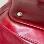 Red Leather Italian Made Handbag Image 9