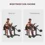 Adjustable Preacher Curl Bench Multi Functional Weight Bench with Elbow Pad and Handlebar Image 3