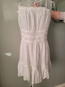 new white sheer sundress