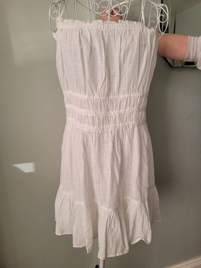 new white sheer sundress