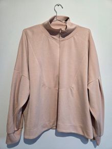 Brand New Gallery Dunnes Stores Marais Half Zip Cream Sweatshirt XL (48-50)