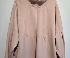 Brand New Gallery Dunnes Stores Marais Half Zip Cream Sweatshirt XL (48-50)