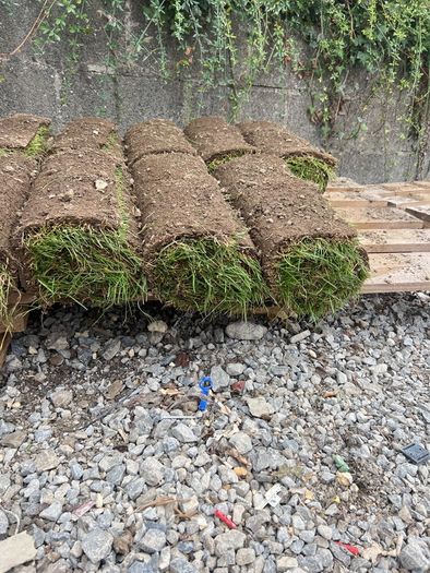 rolled grass