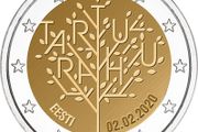 Estonia 2 Euro Commemorative Coin 2020 - Centenary of the Tartu Peace Treaty. Uncirculated.