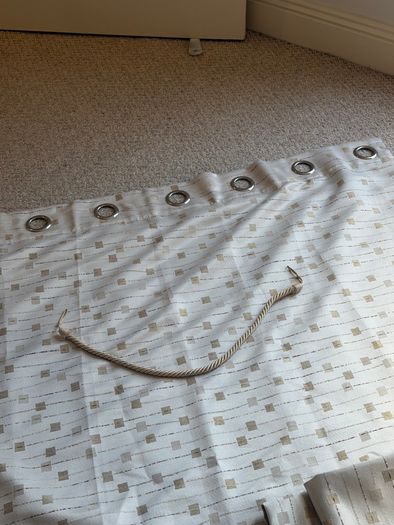 Cream Eyelet Curtains