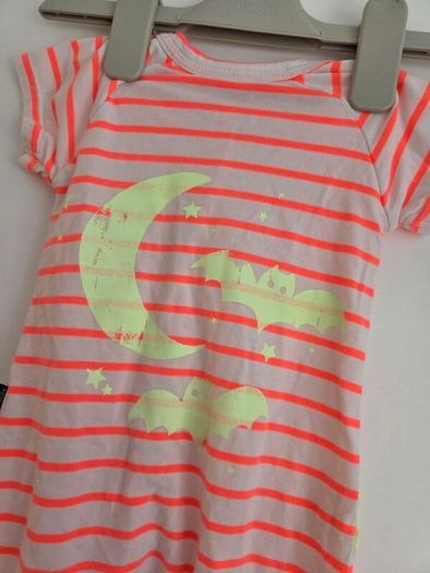 0-3m, 2 Way Zip Up Bonds Wondersuit Sleepsuit - Glow in The Dark