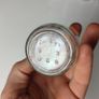 310 - Set of 7 Vintage Decorative Similar Size Collectible Clear Glass Tall Jars Image 7