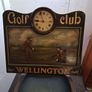 Solid wood Golf picture clock Image 3