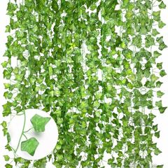 12 Pack Artificial Ivy, 84Ft Ivy Garland Fake Vines for Room Decor Fake Plants
