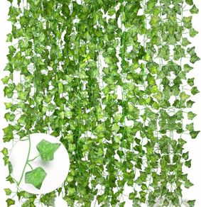 12 Pack Artificial Ivy, 84Ft Ivy Garland Fake Vines for Room Decor Fake Plants